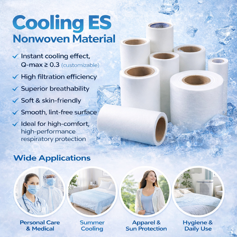 Welcome to get free sample of our hot sale product-Cooling ES nonwoven fabric